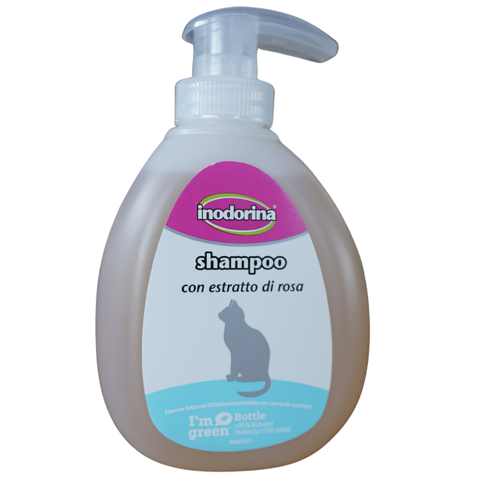 Inodorina Champú para Gatos con Extracto de Rosa 300 ml
