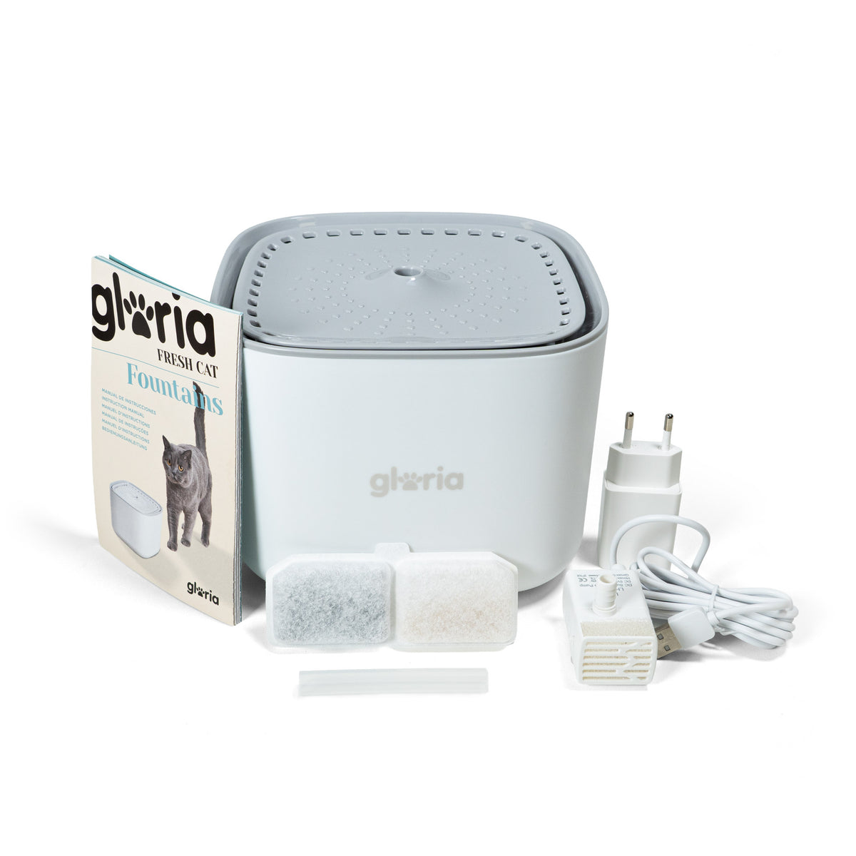 Fuente de Agua con Filtro para Gatos y Perros